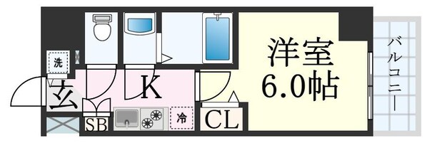 プレサンス三宮エレガンシアの物件間取画像